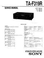 Sony TA-F319R - Service Manual
